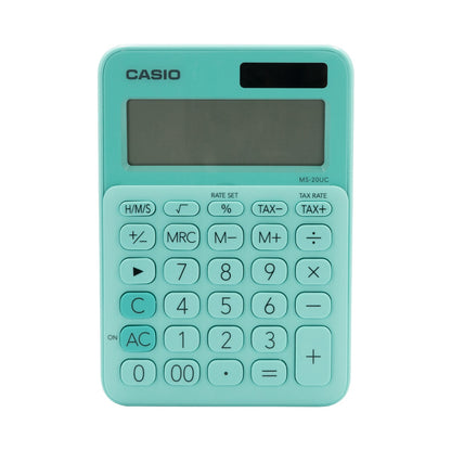 Casio MS-20UC - Desktop calculator 12 Digit - Green