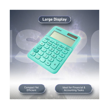 Casio MS-20UC - Desktop calculator 12 Digit - Green