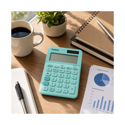 Casio MS-20UC - Desktop calculator 12 Digit - Green