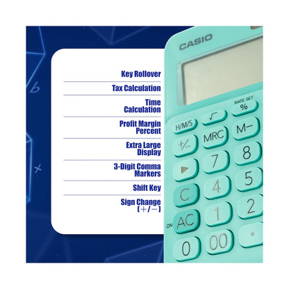 Casio MS-20UC - Desktop calculator 12 Digit - Green