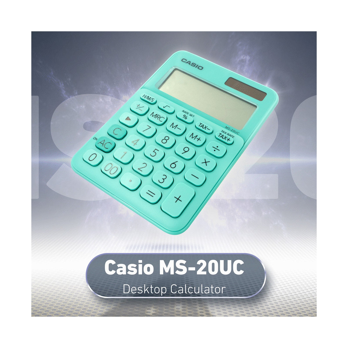 Casio MS-20UC - Desktop calculator 12 Digit - Green