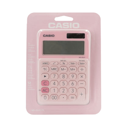 Casio MS-20UC - Desktop Calculator - 12-Digit - Pink