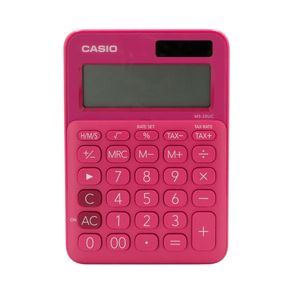 Casio MS-20UC - Desktop calculator 12 Digit - Red