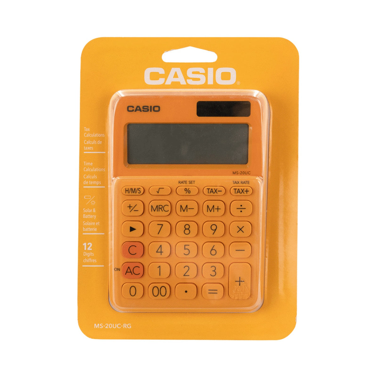 Casio MS-20UC - Desktop Calculator 12-Digit - Orange