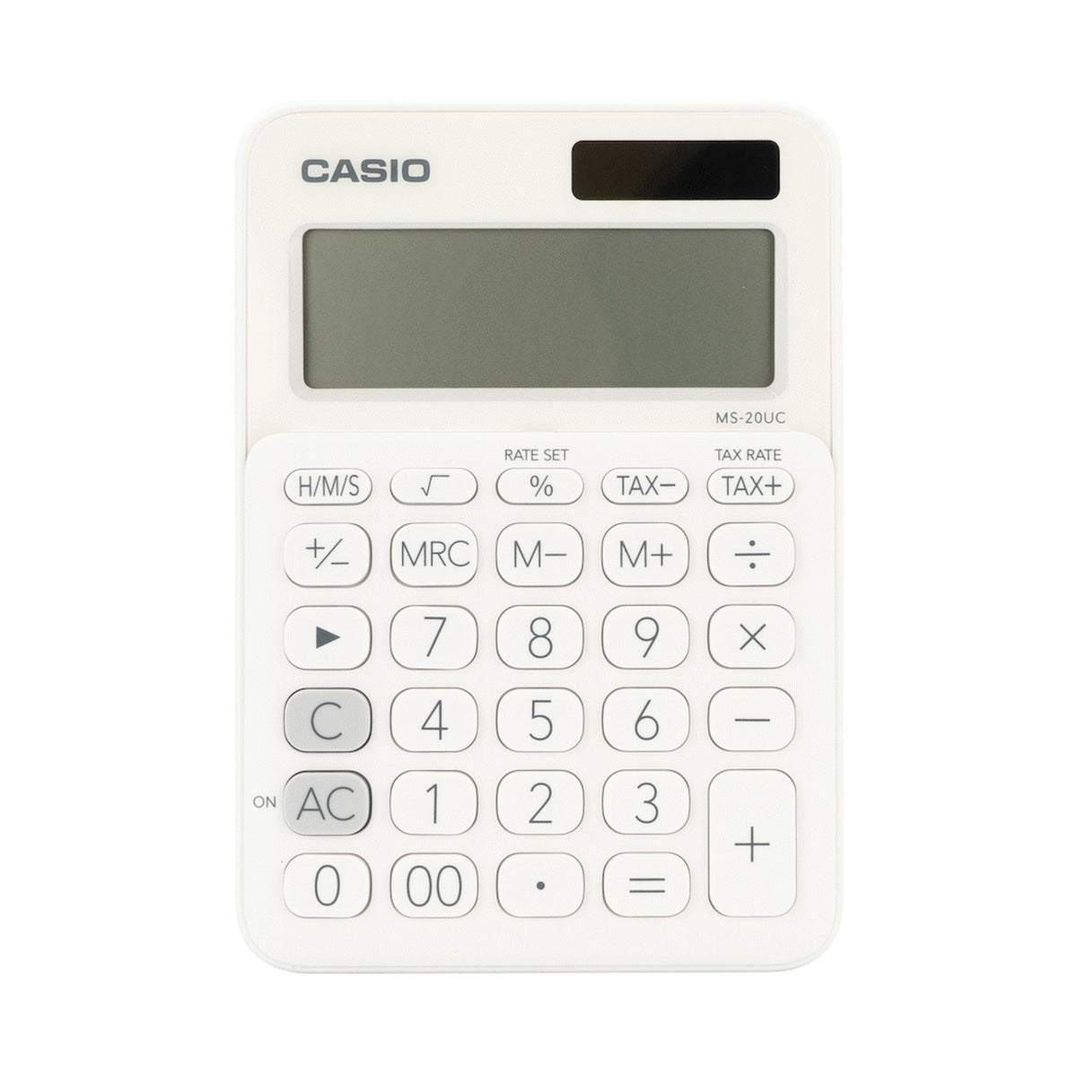 Casio MS-20UC - Desktop calculator 12 Digit - White