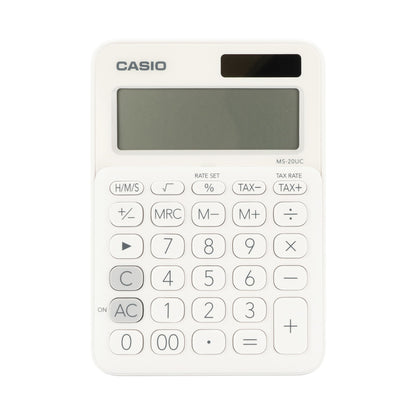 Casio MS-20UC - Desktop calculator 12 Digit - White