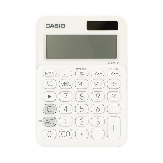 Casio MS-20UC - Desktop calculator 12 Digit - White