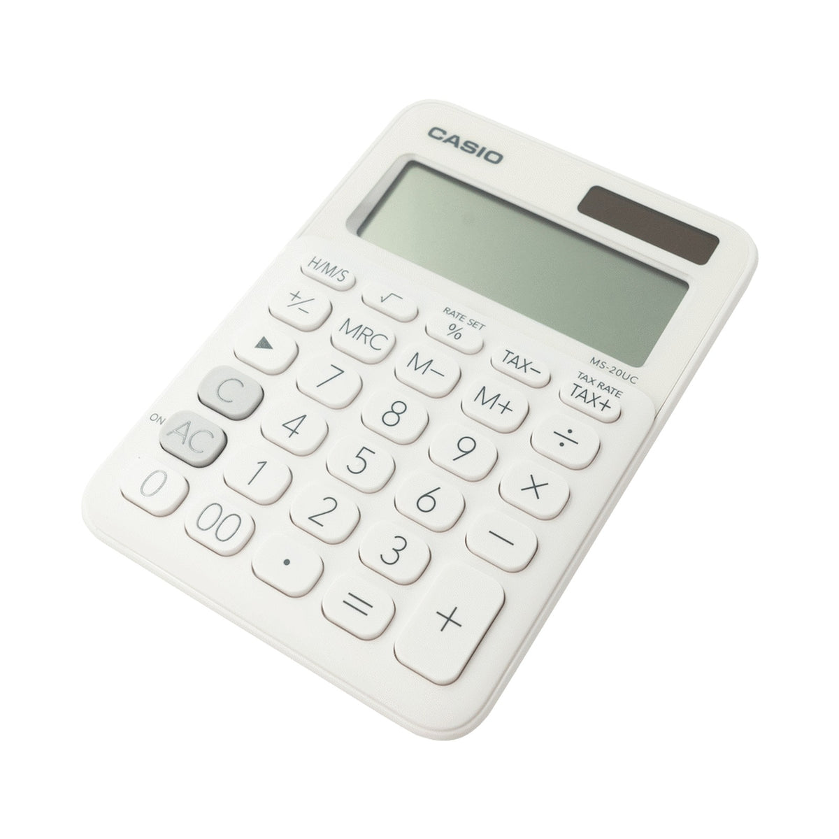 Casio MS-20UC - Desktop calculator 12 Digit - White