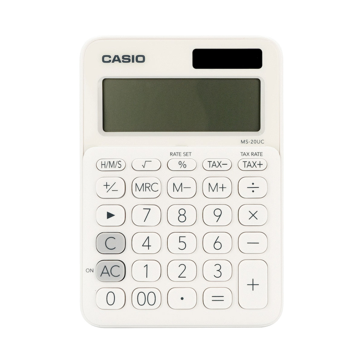 Casio MS-20UC - Desktop calculator 12 Digit - White