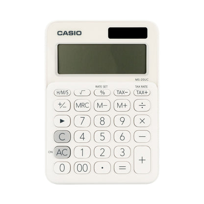 Casio MS-20UC - Desktop calculator 12 Digit - White