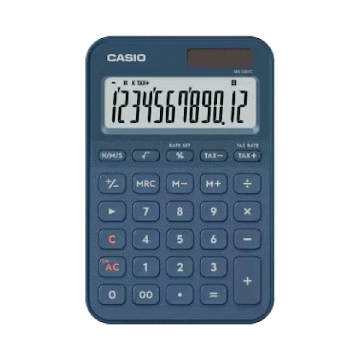 Casio MS-20YC-NY 12 Digit Desk Calculator Navy