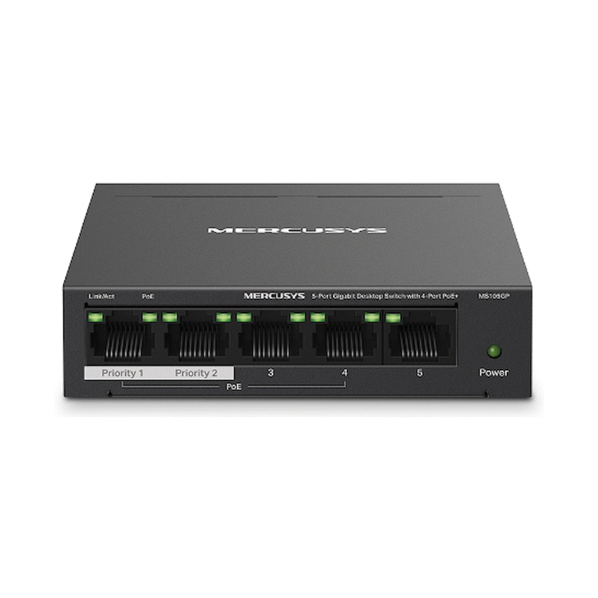 TP-Link Mercusys MS105GP 5-Port Gigabit Desktop Switch with 4-Port PoE+