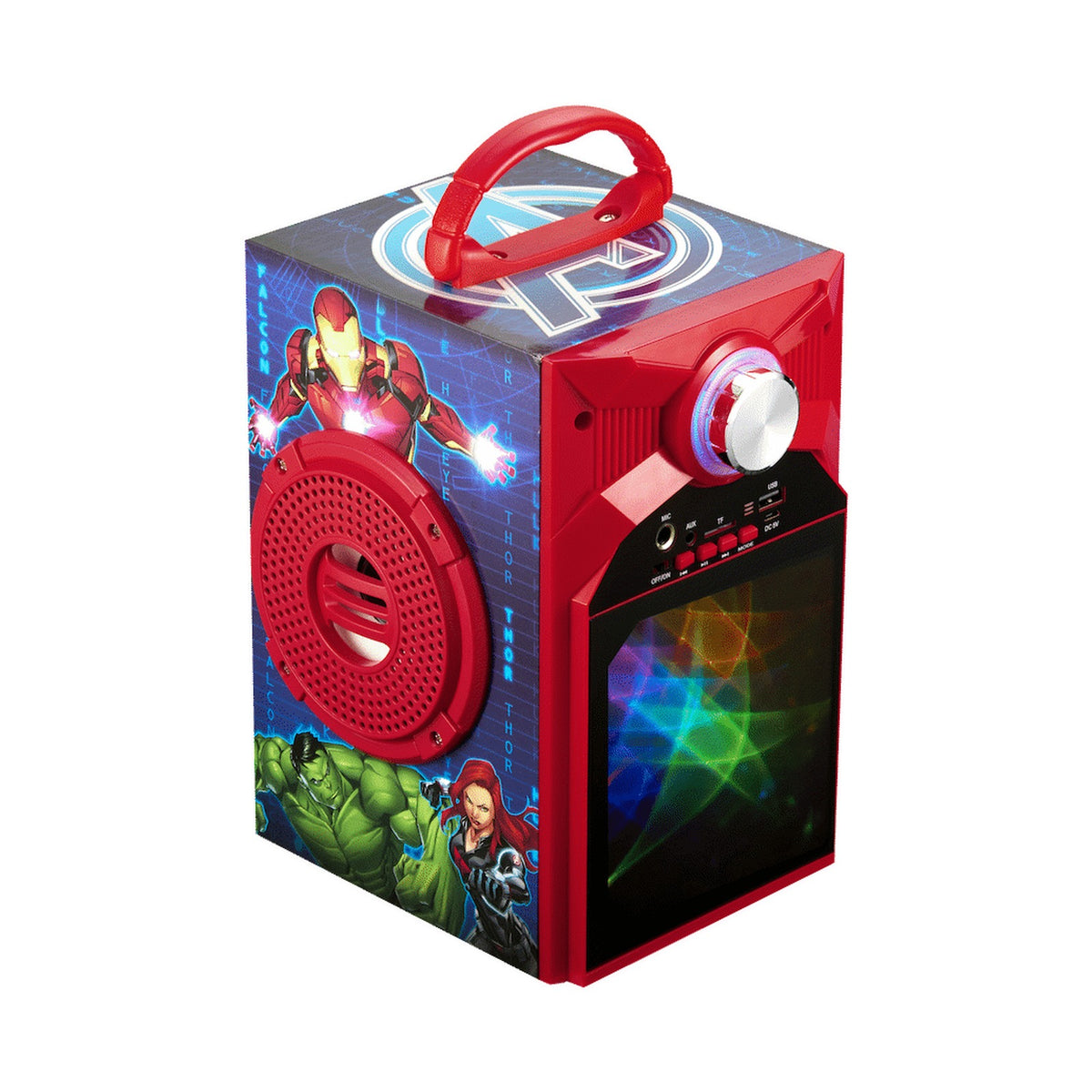 Marvel Avengers Galaxy LED Stars Karaoke Machine with Microphone