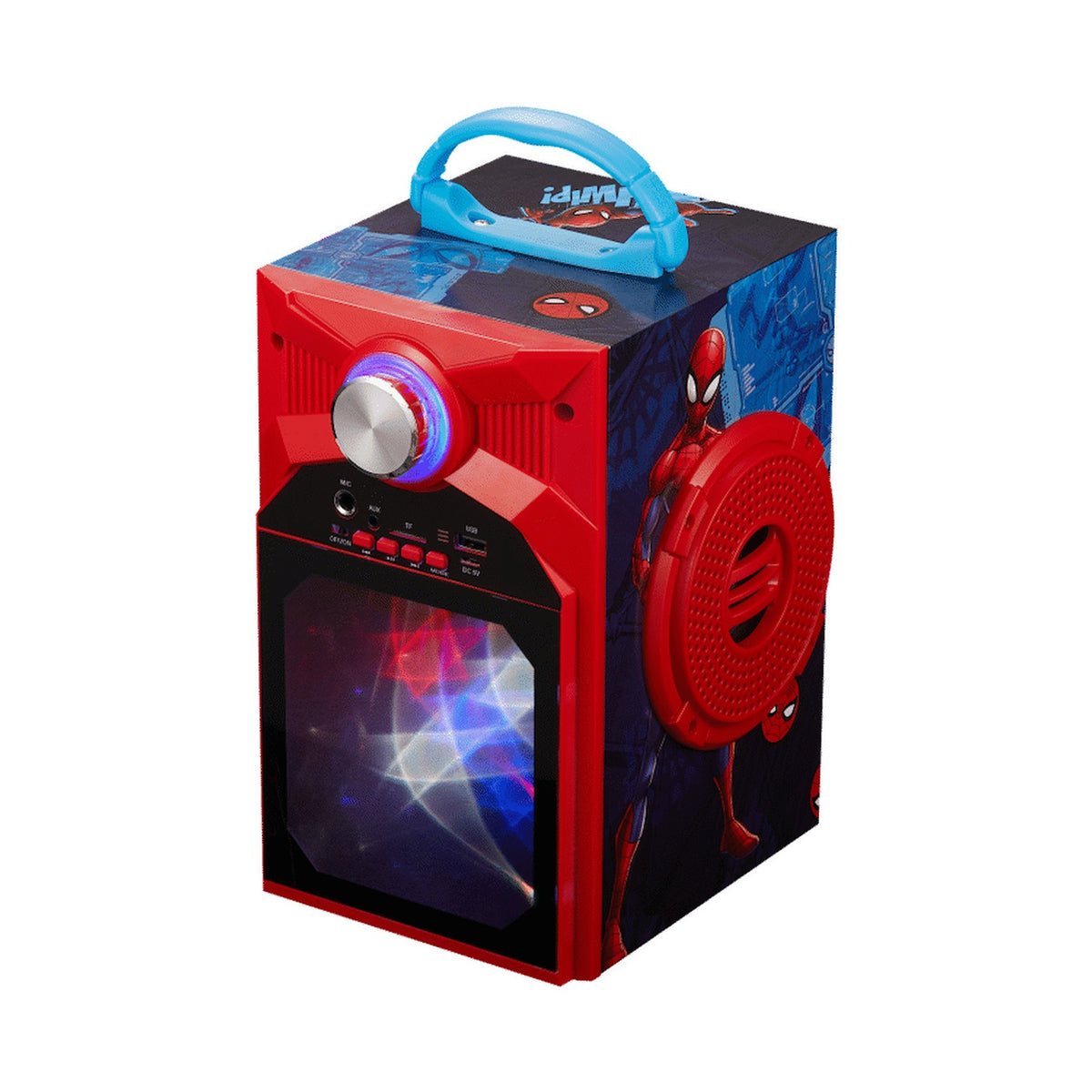 Marvel Spider-Man Galaxy LED Stars Karaoke Machine with Microphone