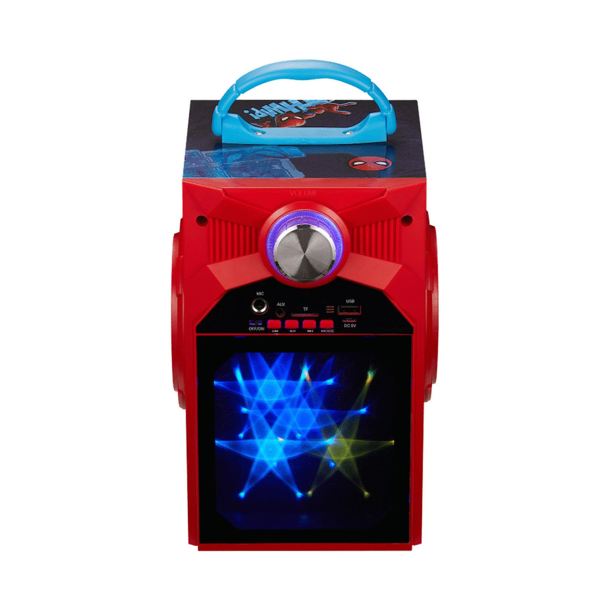 Marvel Spider-Man Galaxy LED Stars Karaoke Machine with Microphone