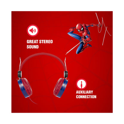Marvel Spider-Man Auxiliary Headphone with Stickers