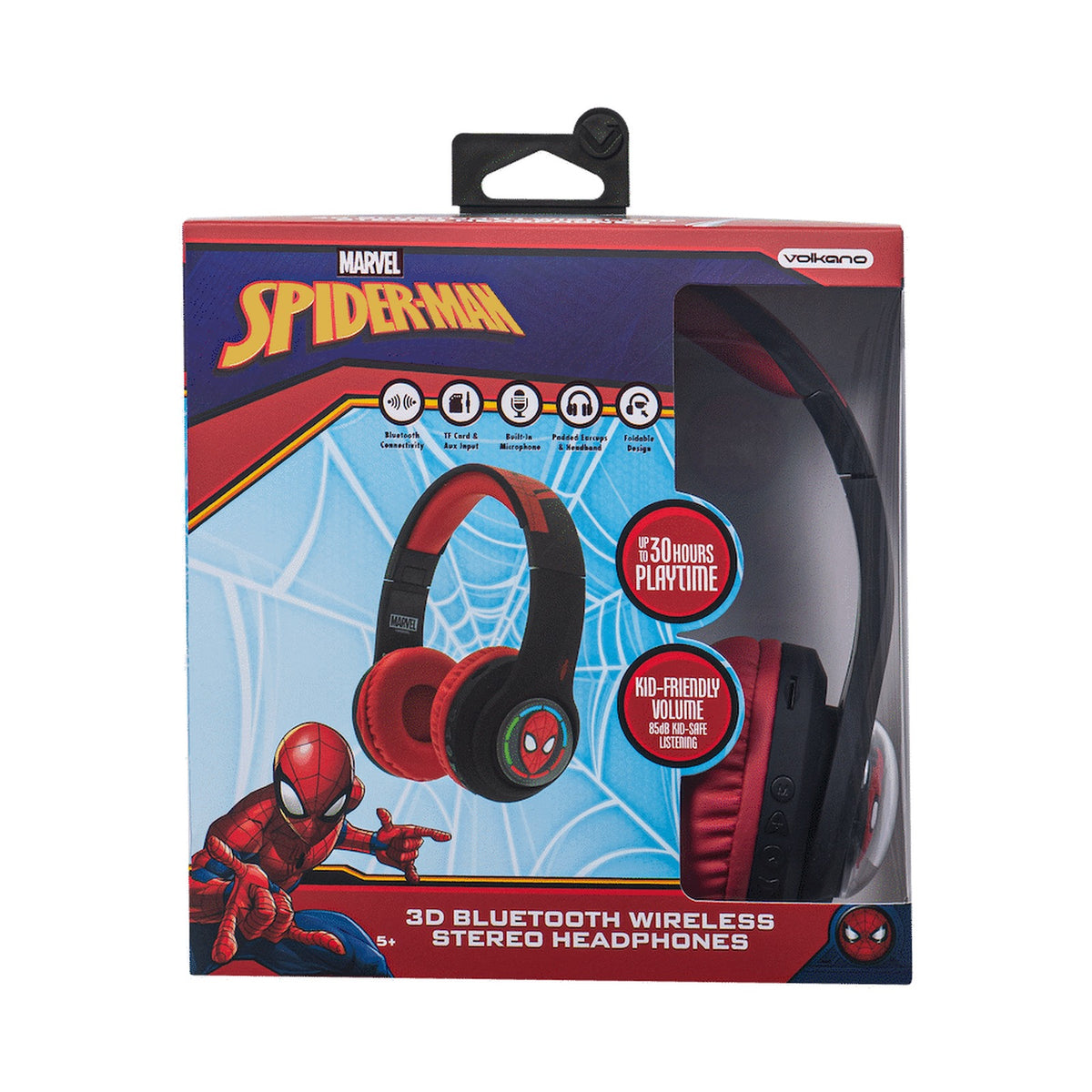 Marvel Spider-Man 3D Bluetooth Headphones