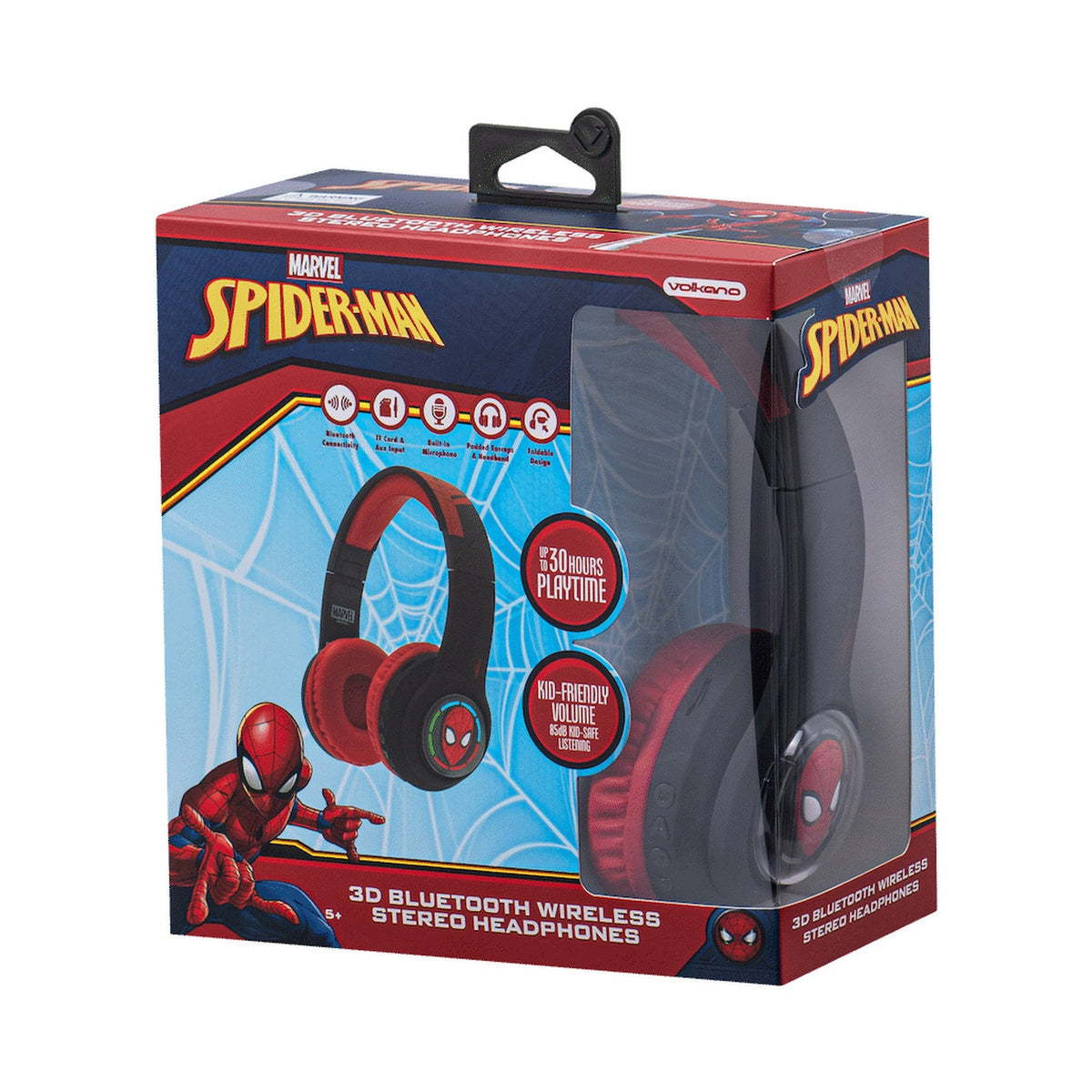 Marvel Spider-Man 3D Bluetooth Headphones