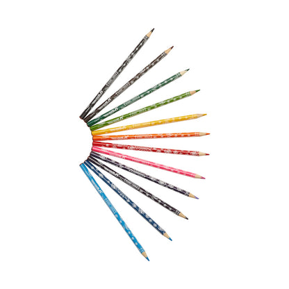 Spiderman 12 Colour Pencils Triangular Multi