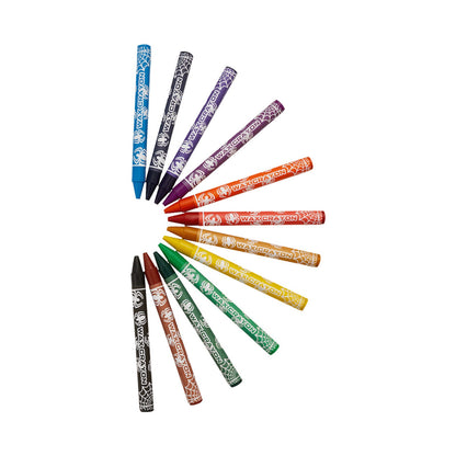 Spiderman 12 Wax Crayons Multi