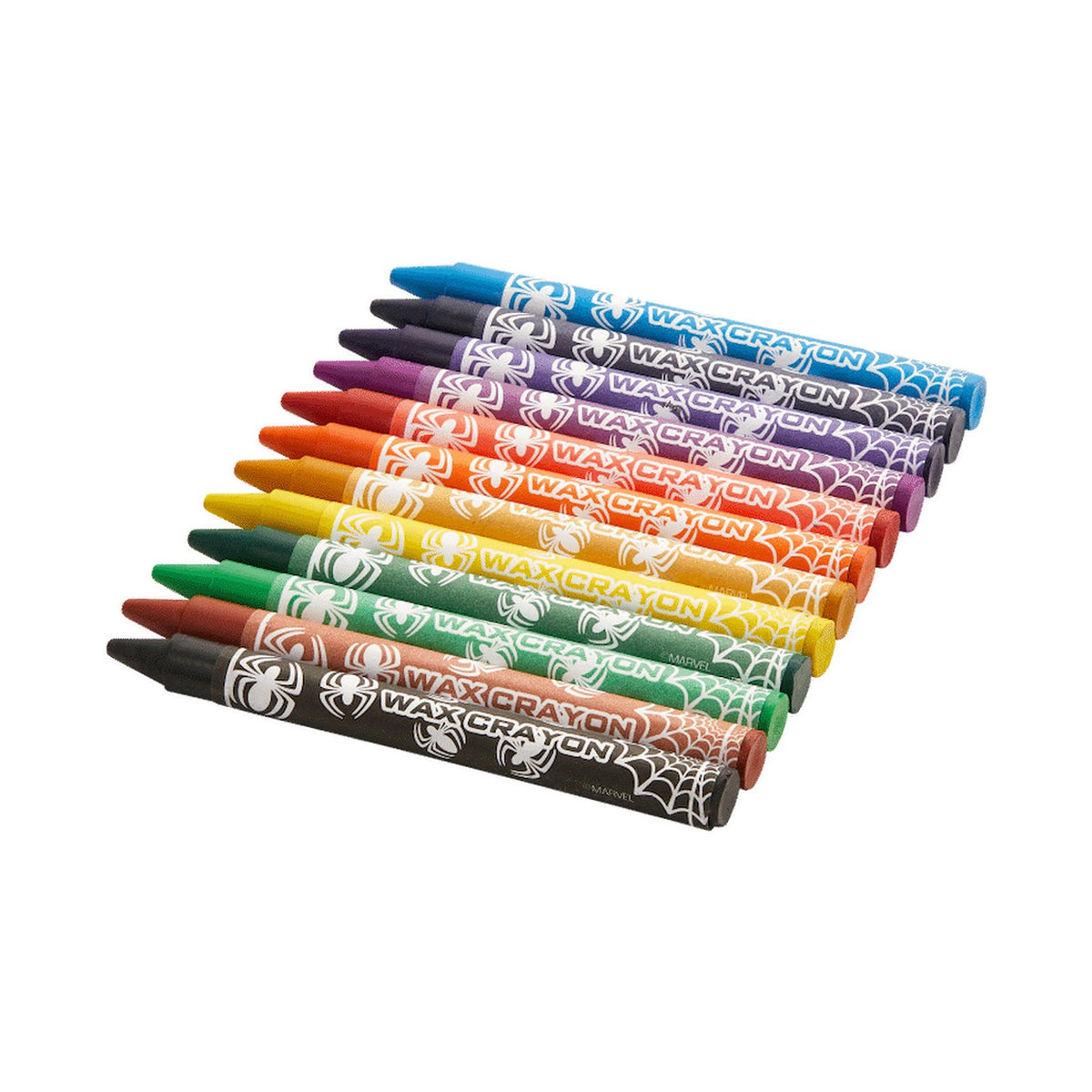 Spiderman 12 Wax Crayons Multi