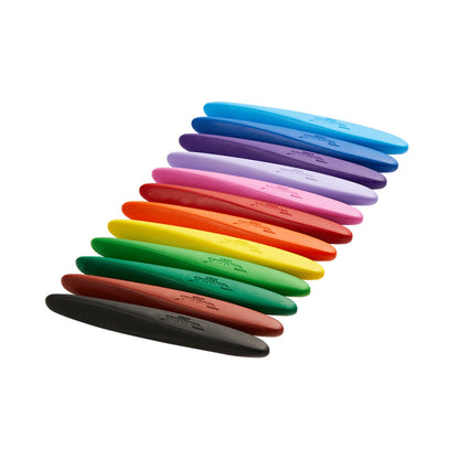 Spider-Man 12 Plastic Crayons Twin Tip Triangular - Multi