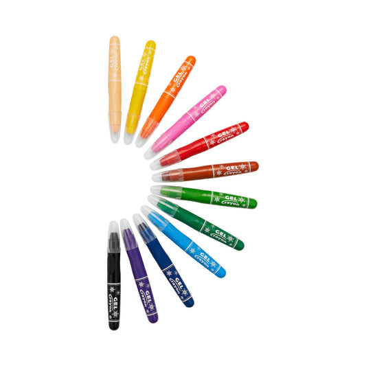 Spider-Man 12 Gel Crayons - Twist Action - Multi