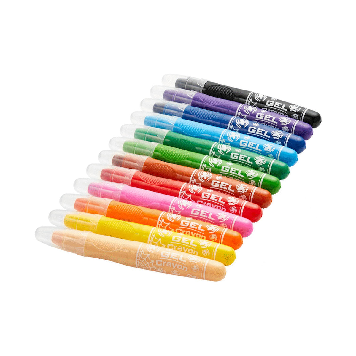 Spider-Man 12 Gel Crayons - Twist Action - Multi