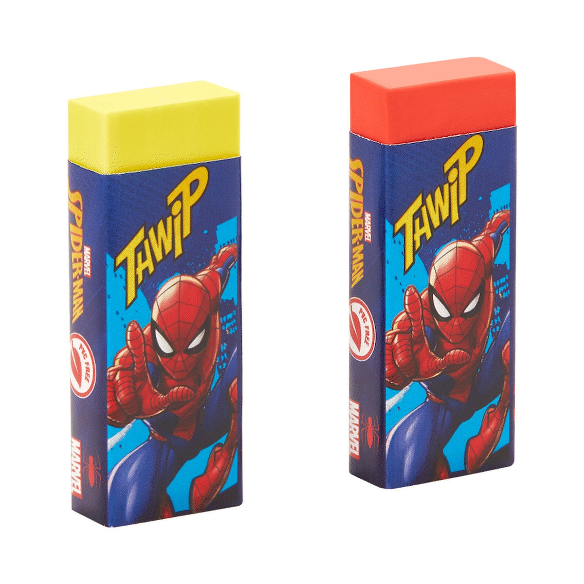 Spiderman 2 Pastel Primary Erasers. Multi