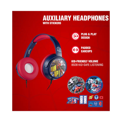 Marvel Spider-Man Wired Headphones with Stickers