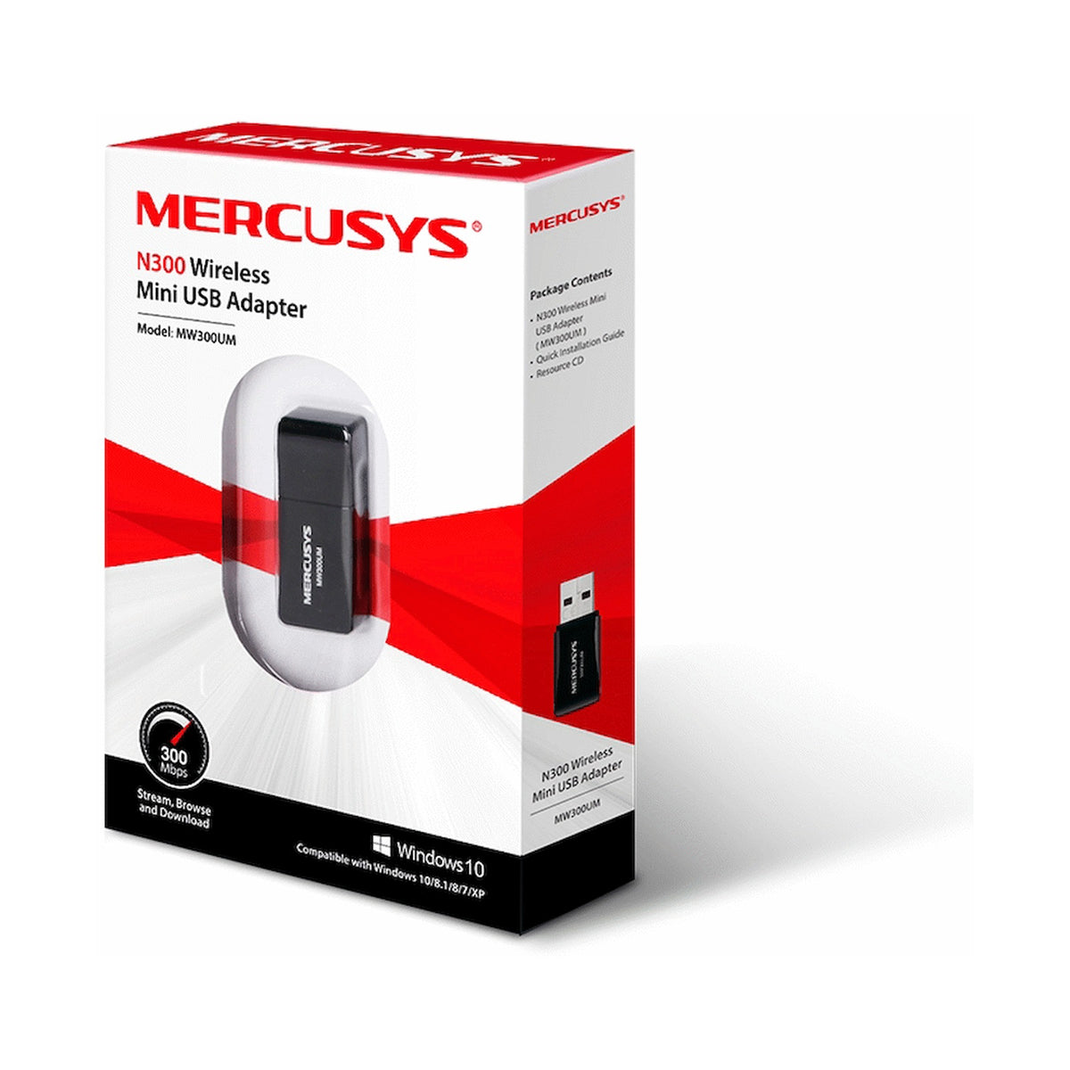 TP-Link Mercusys MW300UM N300 Wireless Mini USB Adapter