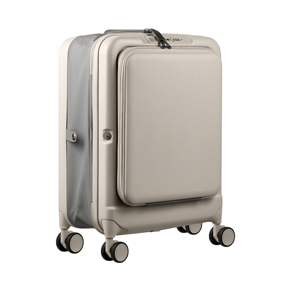 Expandable PP 55cm Carry On Luggage - Beige