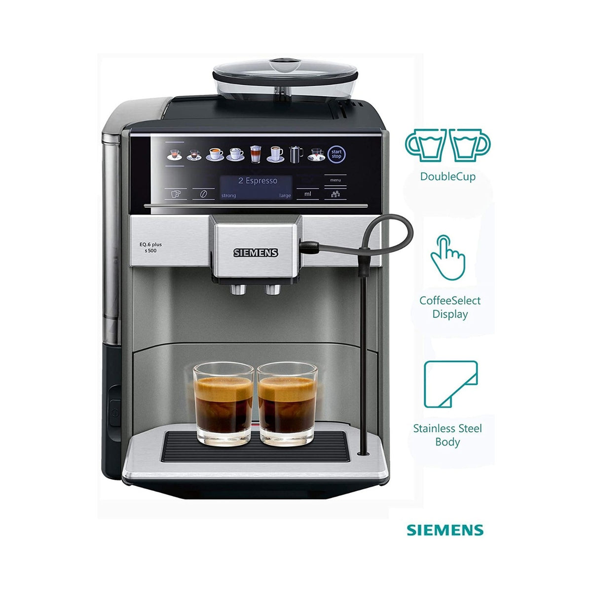 Siemens Eq.6 Plus Automatic Coffee Machine TE655203RW 