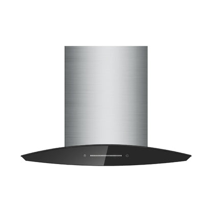 Falco 60Cm Curved Glass S/Steel Chimney Extractor FAL-6068
