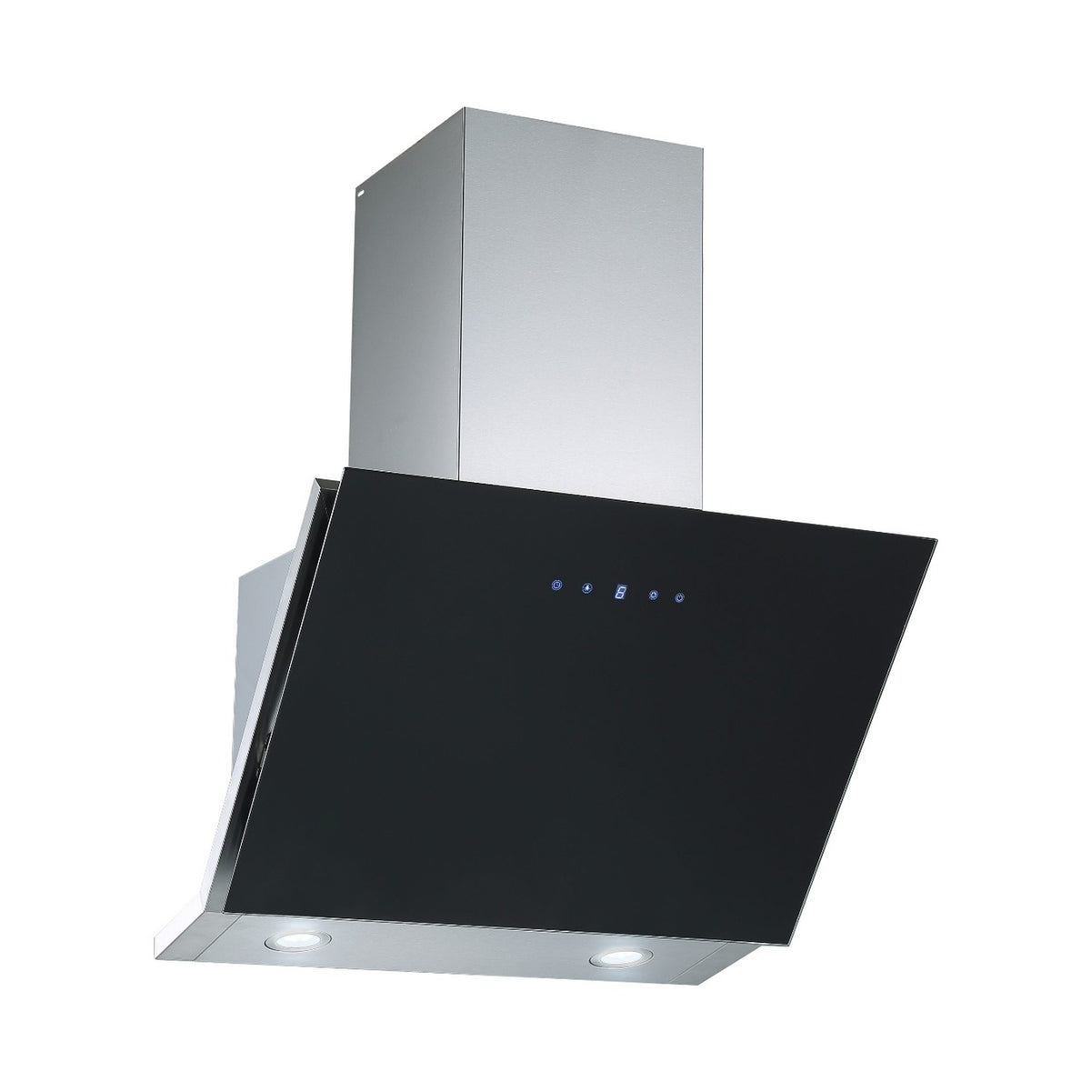 Falco 60Cm 45 Degrees Black Glass Extractor FAL-60-30BG
