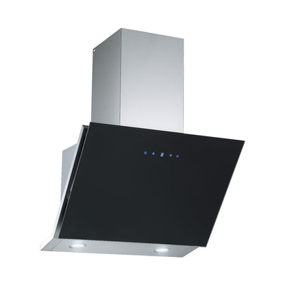 Falco 60Cm 45 Degrees Black Glass Extractor FAL-60-30BG