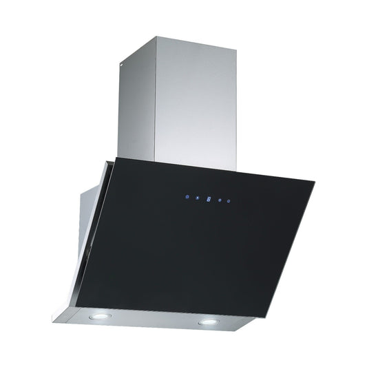Falco 60Cm 45 Degrees Black Glass Extractor FAL-60-30BG