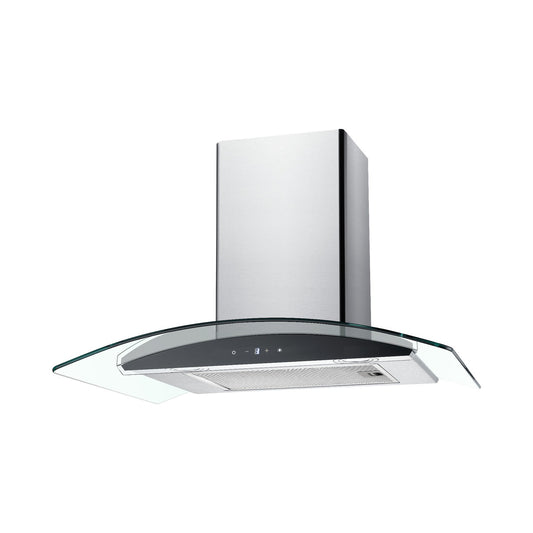 Falco 60Cm Curved Glass S/Steel Chimney Extractor AR-60-501