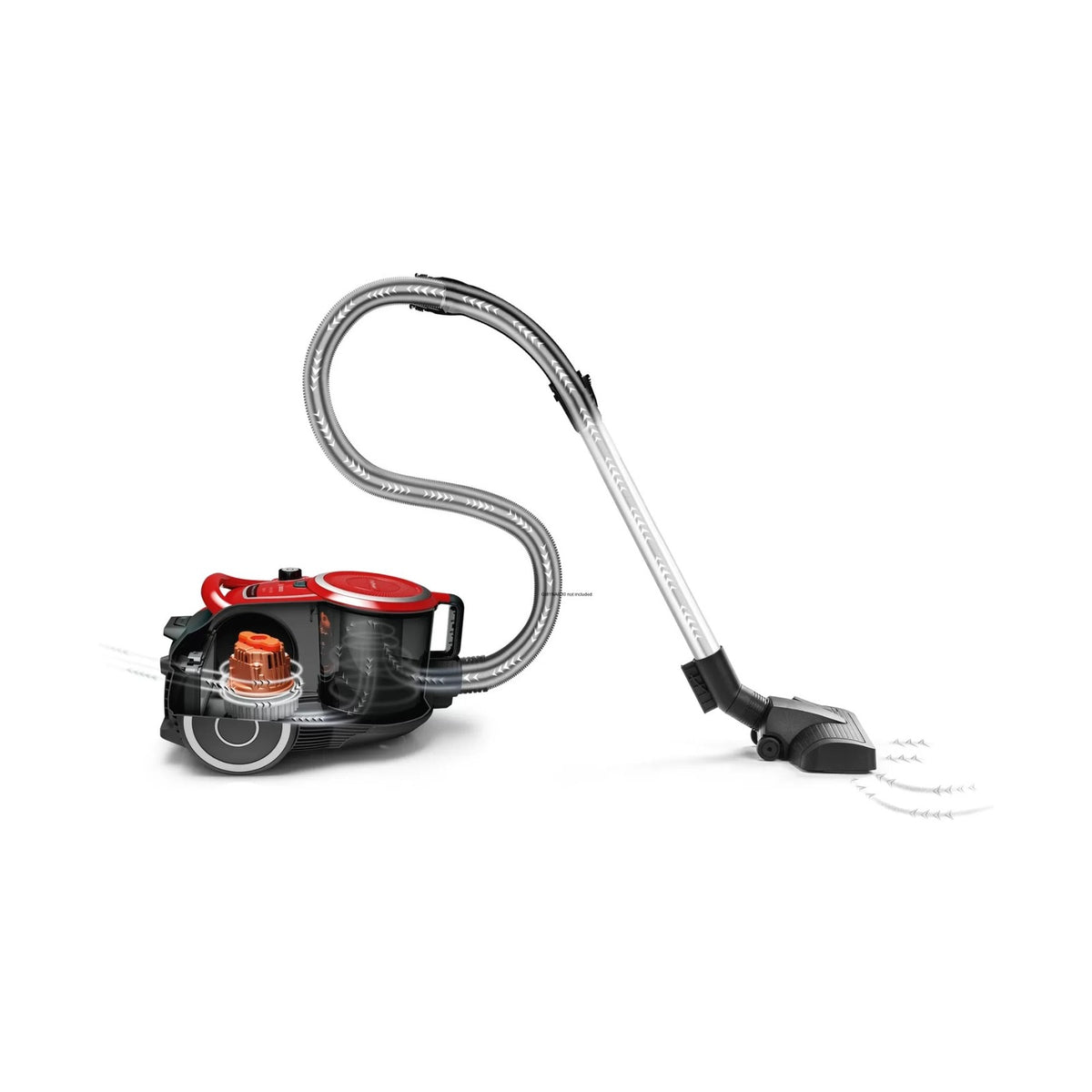 Bosch Serie 6 Bagless Vacuum CleanerProPower Red BGS412234A