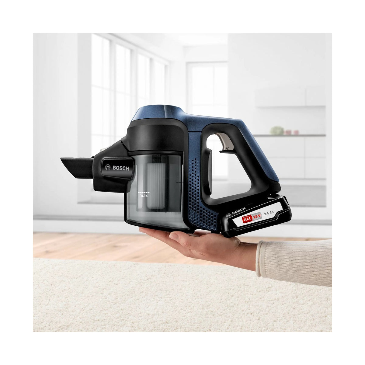 Bosch Serie 6 Cordless Handheld Vacuum CleanerUnlimited Blue BCS611P4A