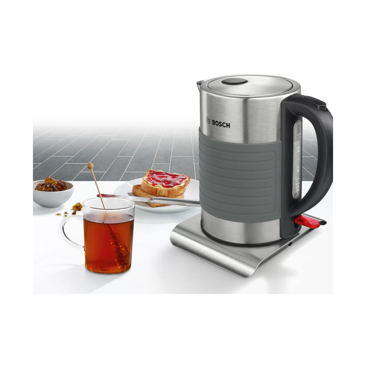 Bosch Kettle 1.7Lt Graphite TWK7S05
