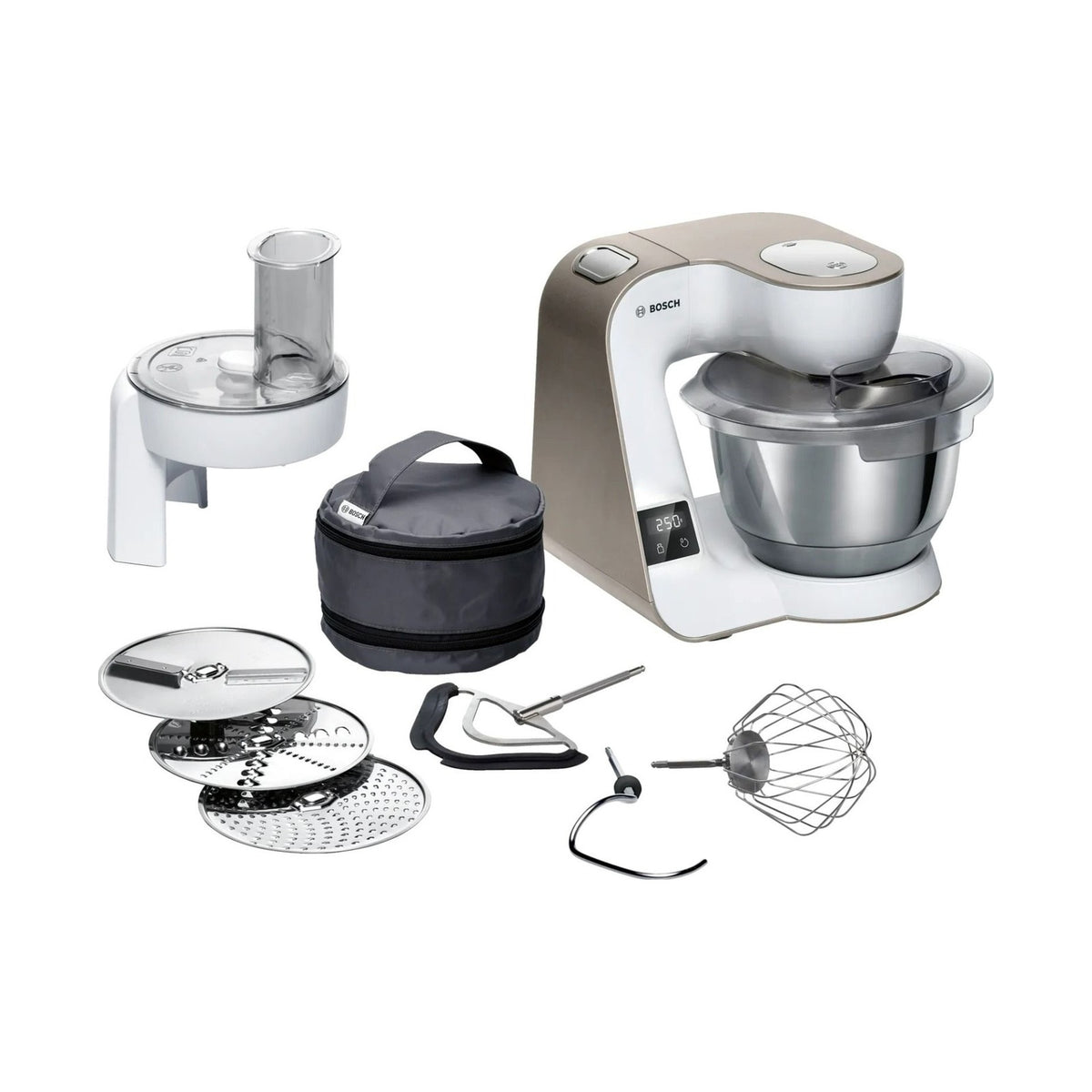 Bosch Kitchen Machine MUM5XW10 1000 W White, champagne