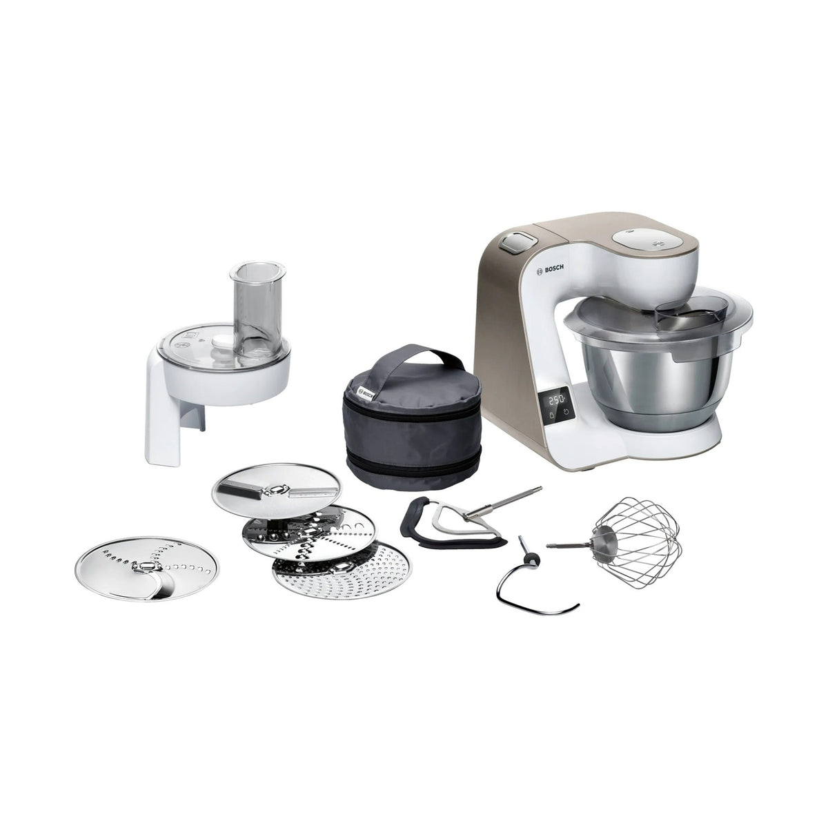 Bosch Kitchen Machine MUM5XW10 1000 W White, champagne