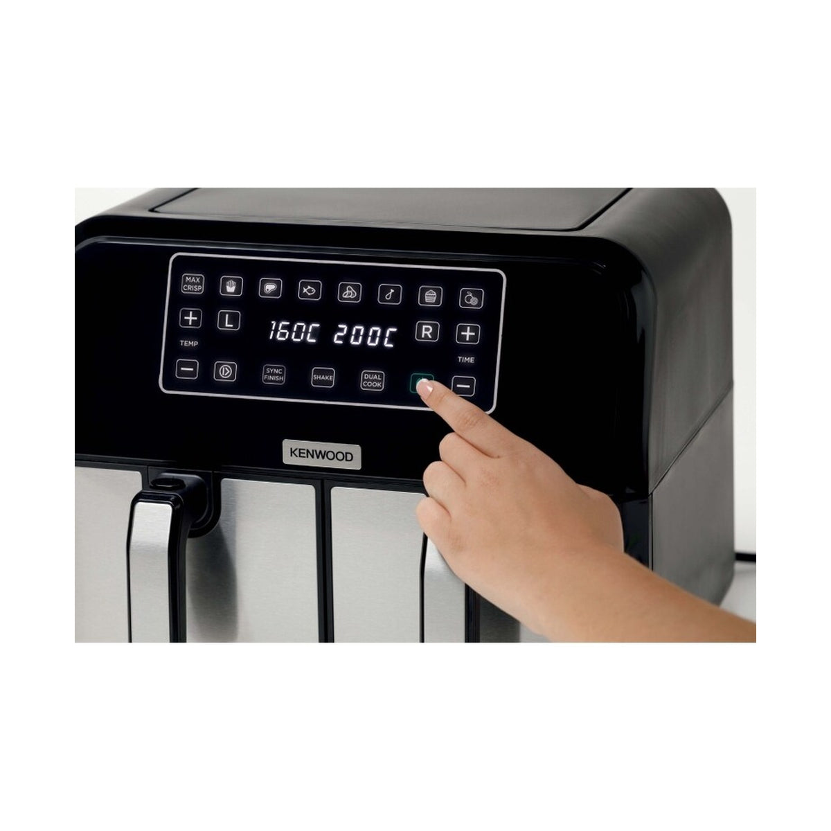 Kenwood HFM75.000MB KW Dual airfryer BlackMetal ZA  