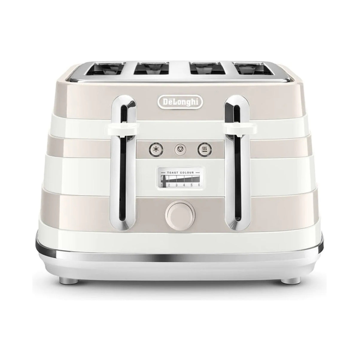 DeLonghi  Avvolta Class 4 Slice Toaster - Graceful White CTAC4003.W