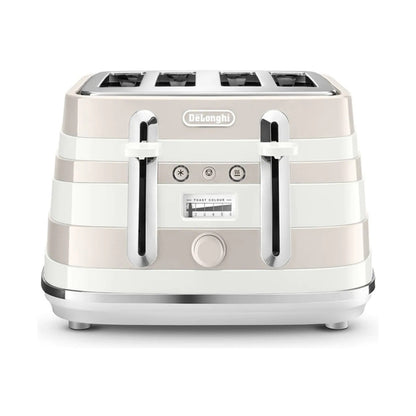 DeLonghi  Avvolta Class 4 Slice Toaster - Graceful White CTAC4003.W