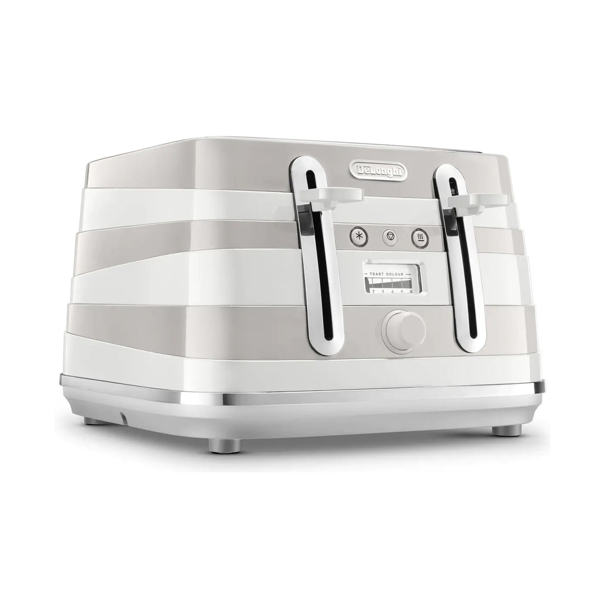 DeLonghi  Avvolta Class 4 Slice Toaster - Graceful White CTAC4003.W