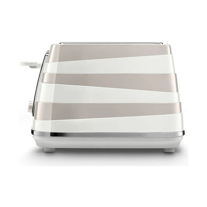DeLonghi  Avvolta Class 4 Slice Toaster - Graceful White CTAC4003.W