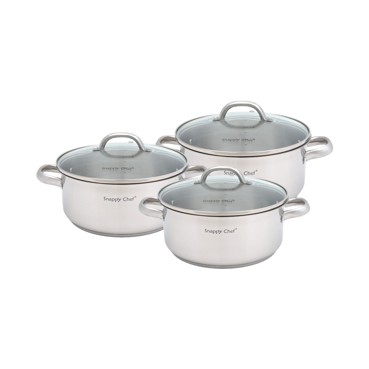 Snappy Chef 6pc Budget Cookware Set SSCS005