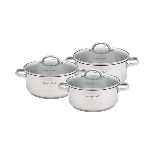Snappy Chef 6pc Budget Cookware Set SSCS005